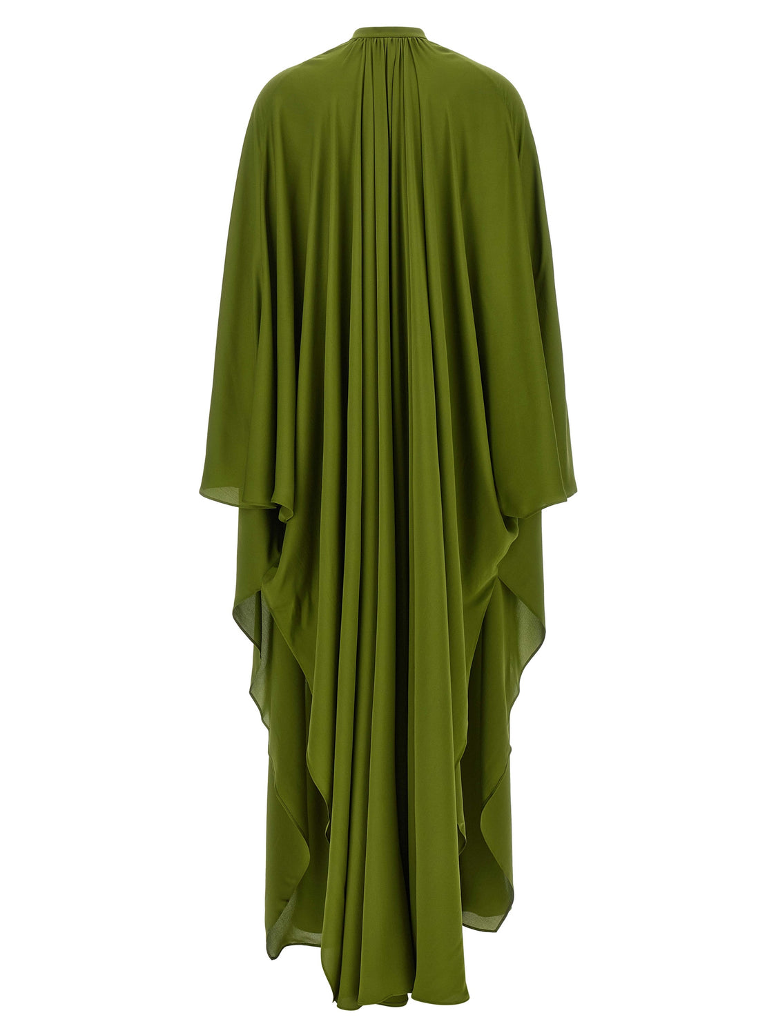 Bicolor Silk Long Dress