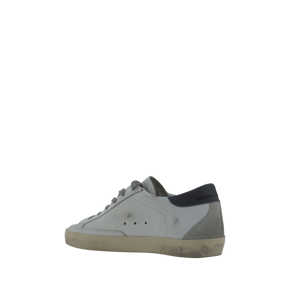 White Goatskin Low Top Sneakers