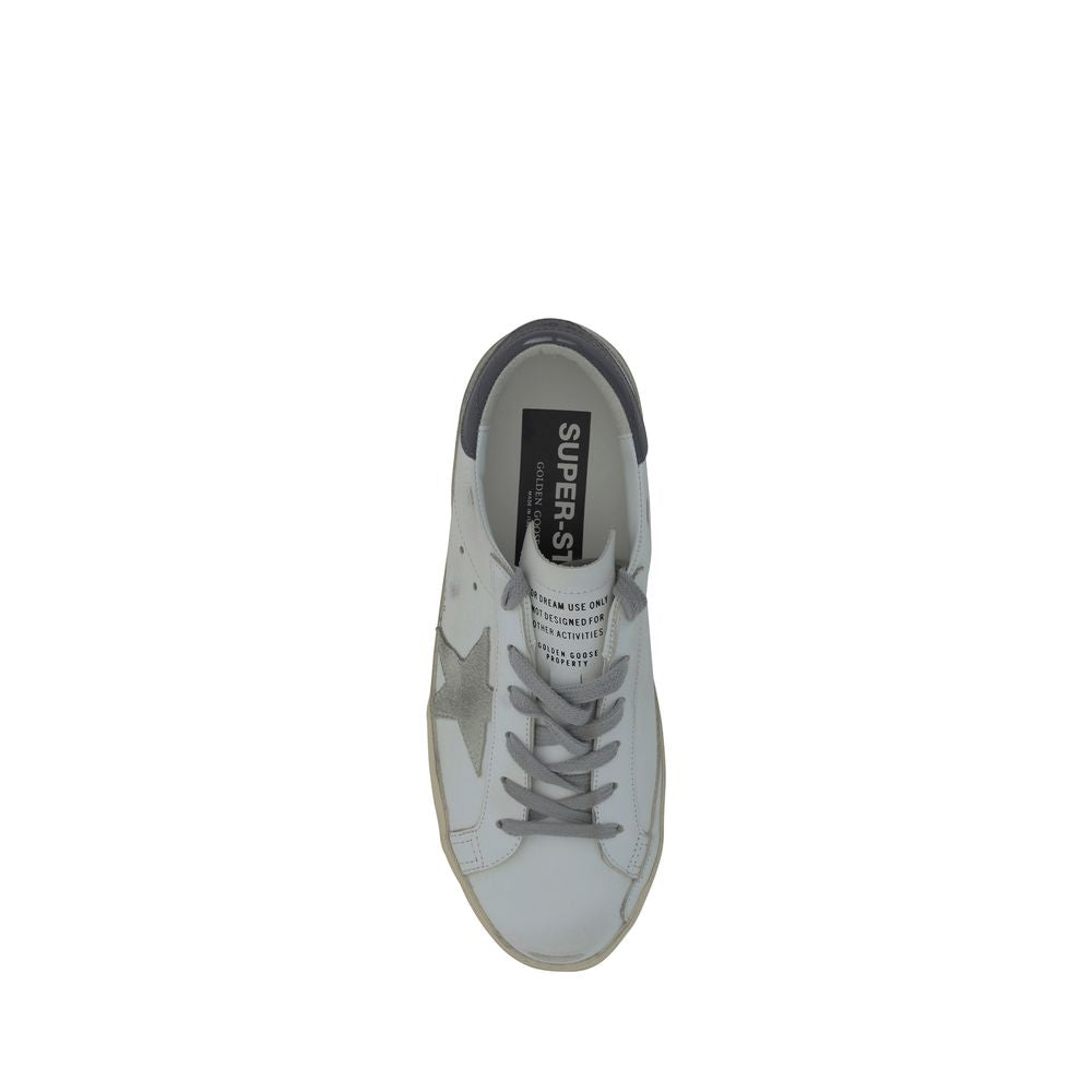 White Goatskin Low Top Sneakers
