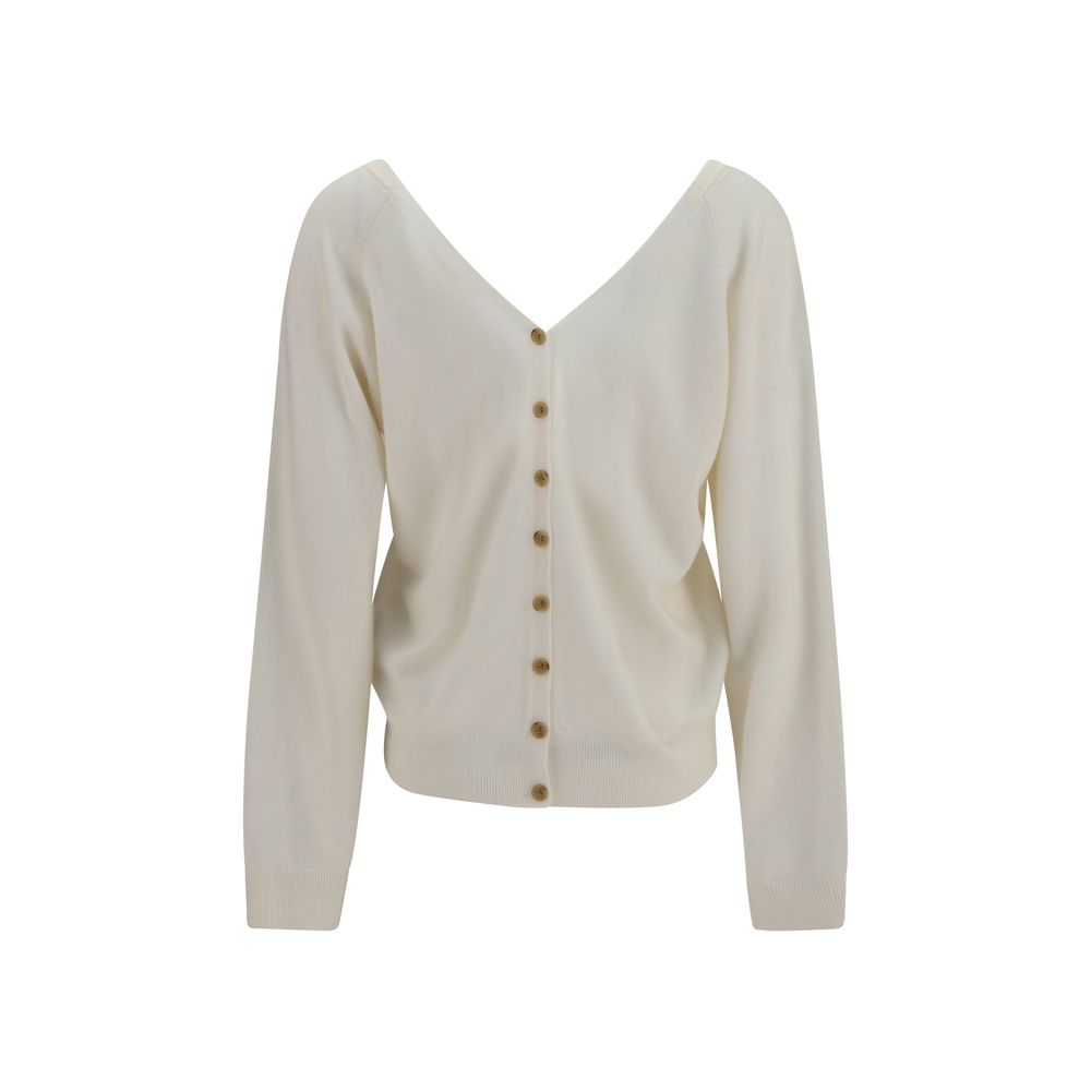 Beige Cashmere Cardigan