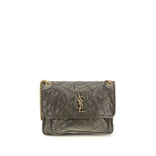 Bicolor Calf Leather Bos Taurus Shoulder Bag