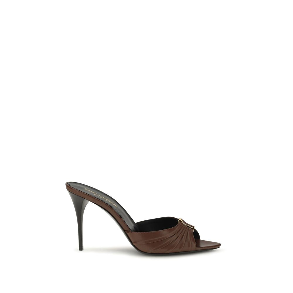 Brown Calf Leather Bos Taurus Mules