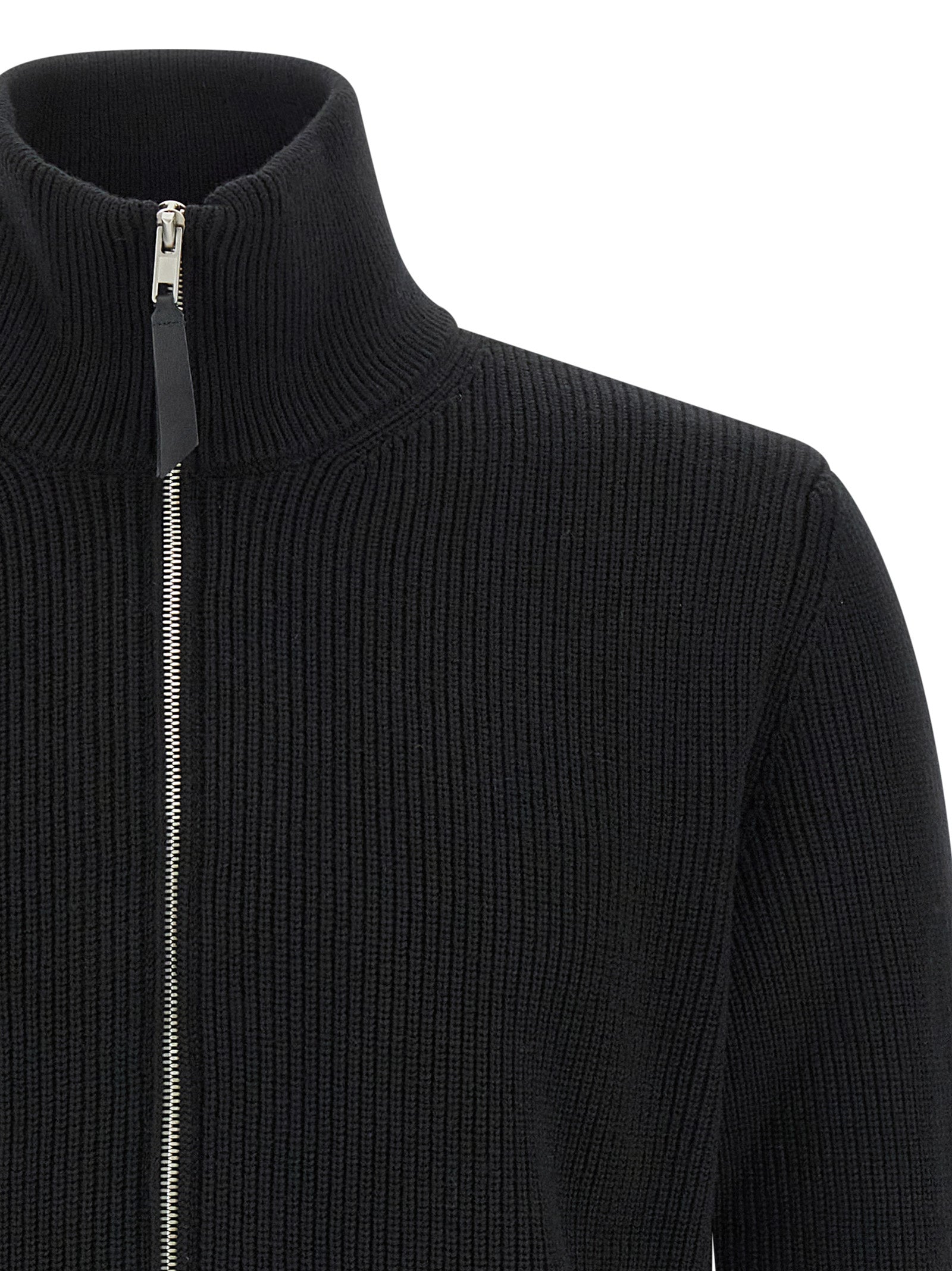 Black Cotton Cardigan