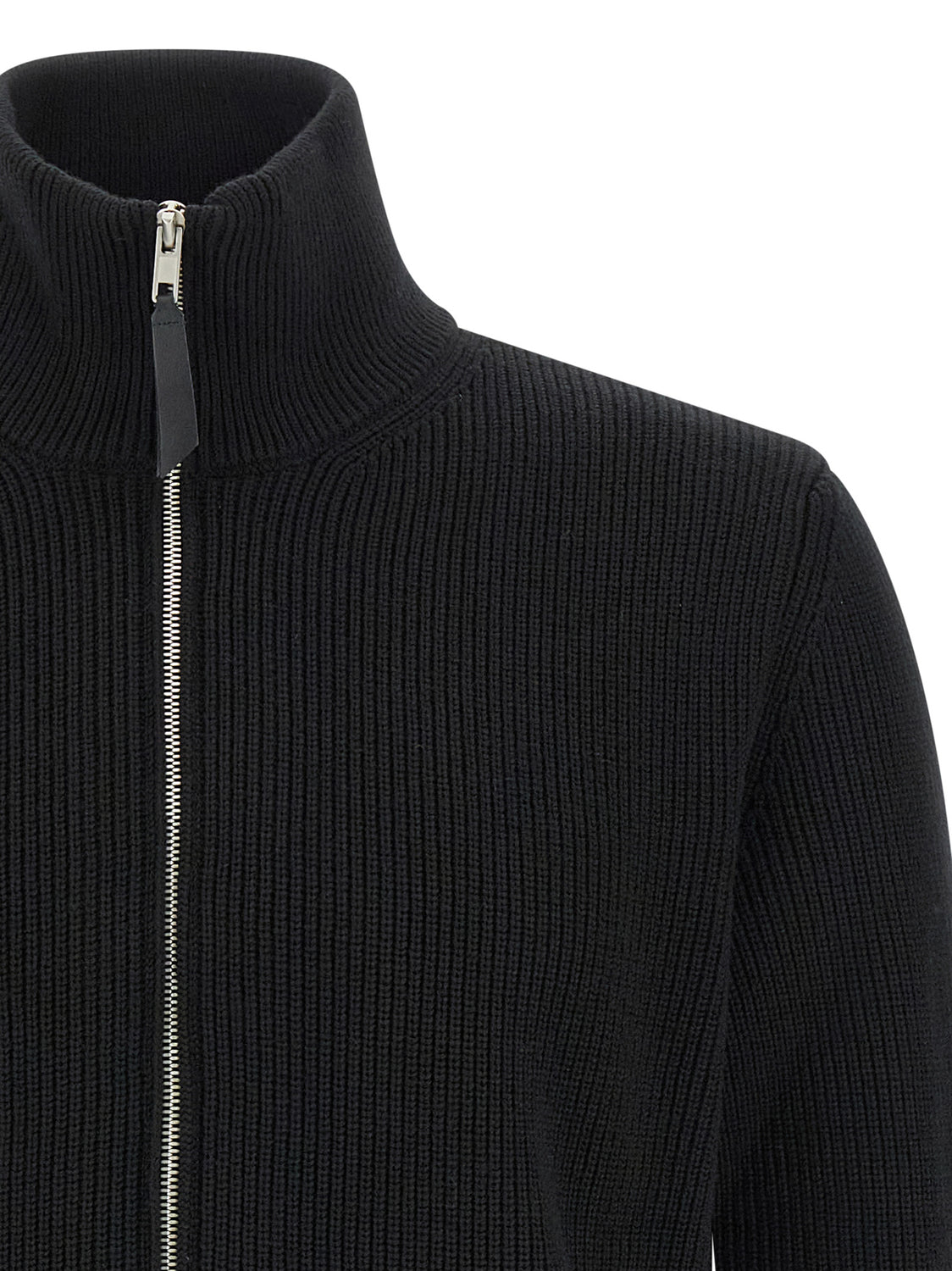 Black Cotton Cardigan