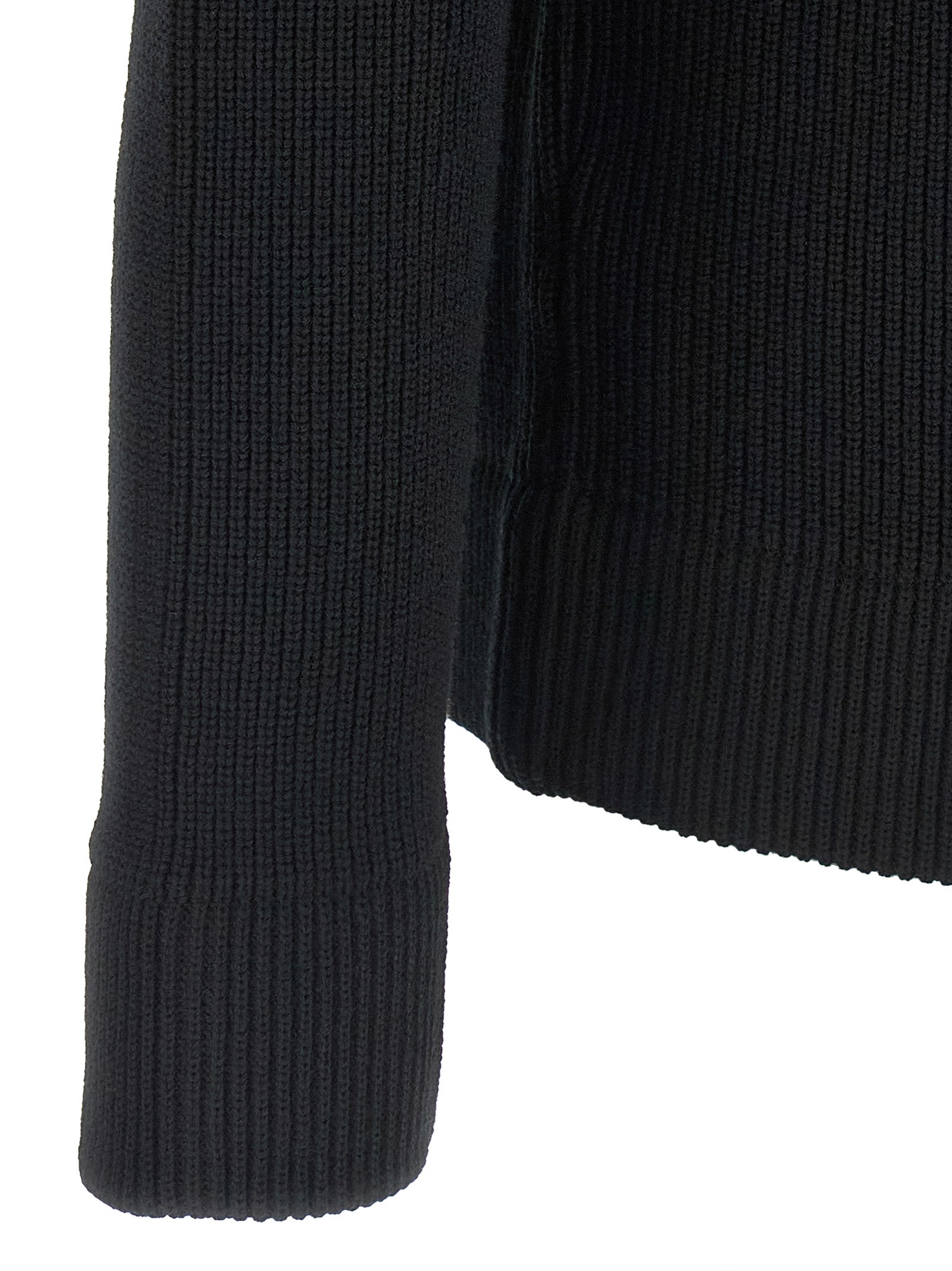 Black Cotton Cardigan