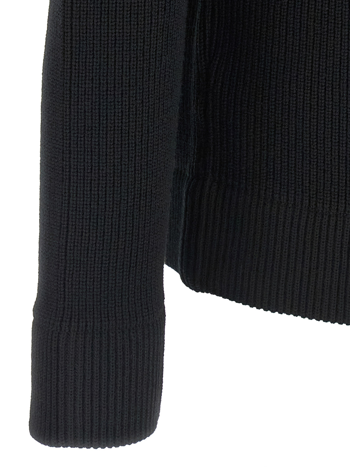 Black Cotton Cardigan