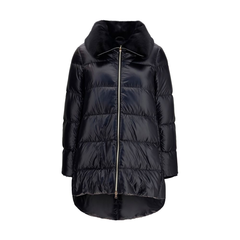 Black Goose Down Full-Length Jacket