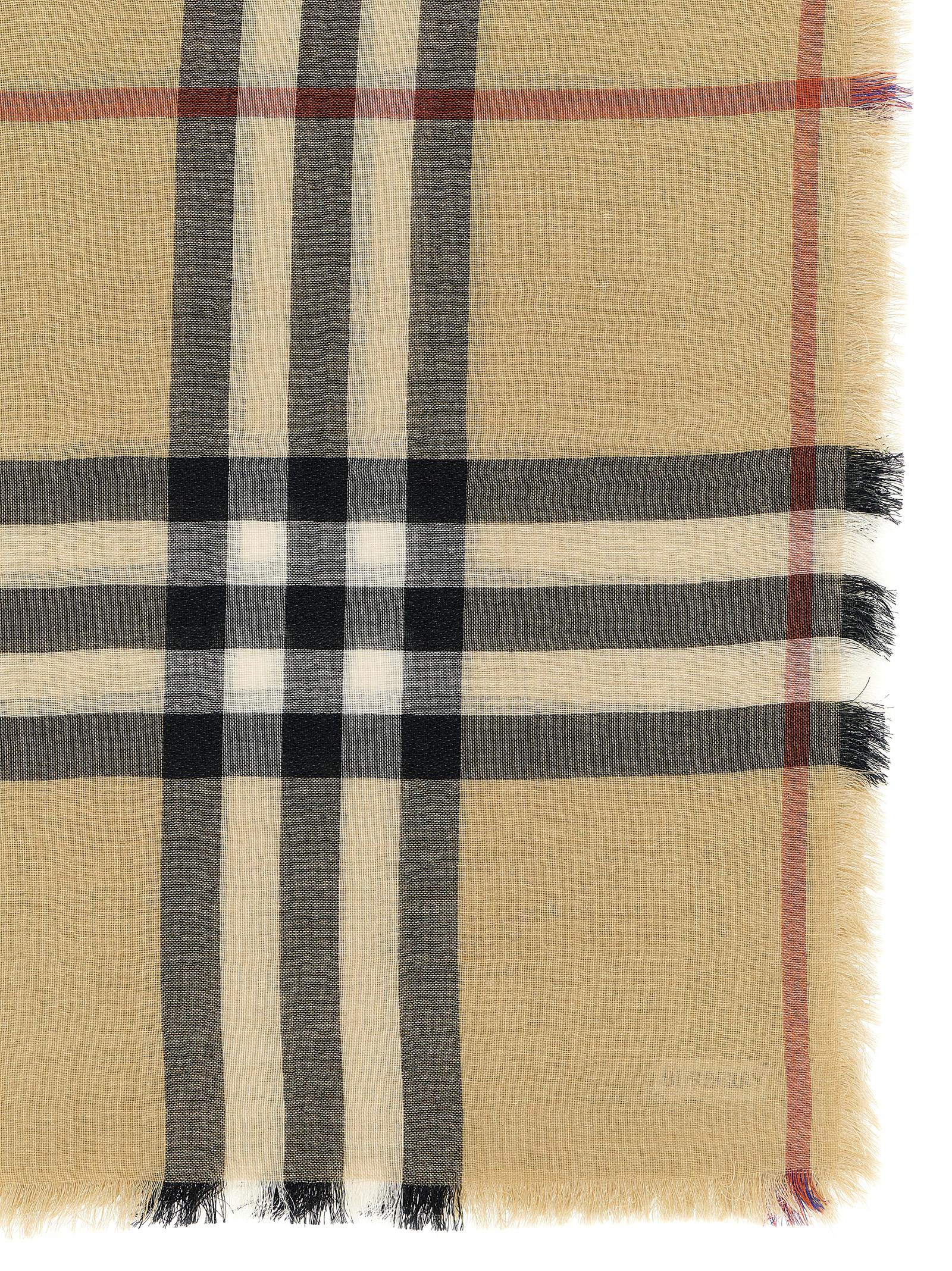 Beige Wool Foulard