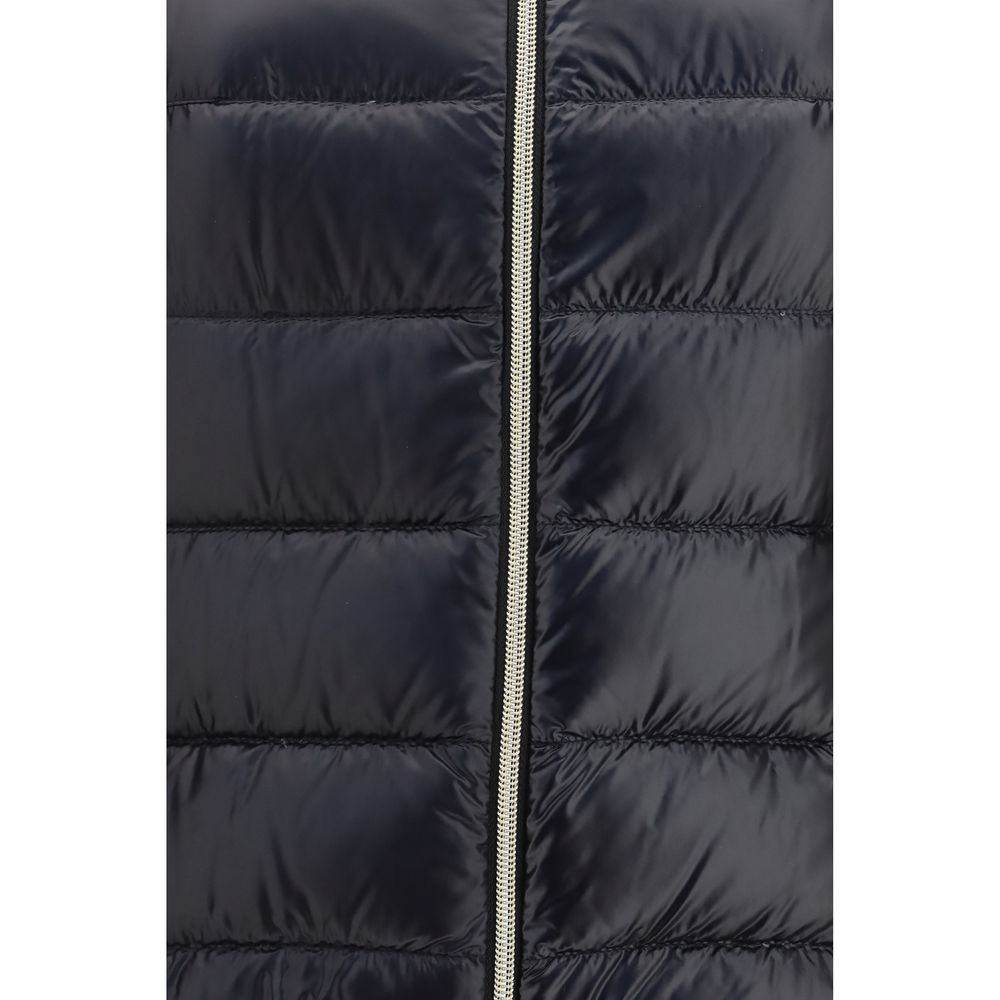 Black Polyamide Full-Length Jacket