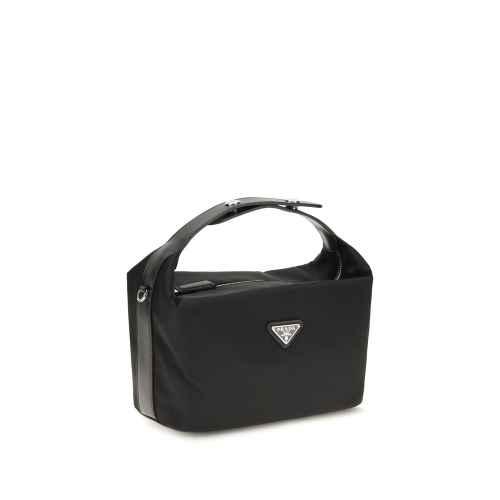 Black Recycled Polyamide Shoulder Bag