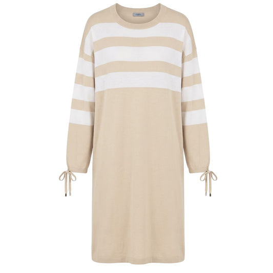 Beige Cotton Women Dress