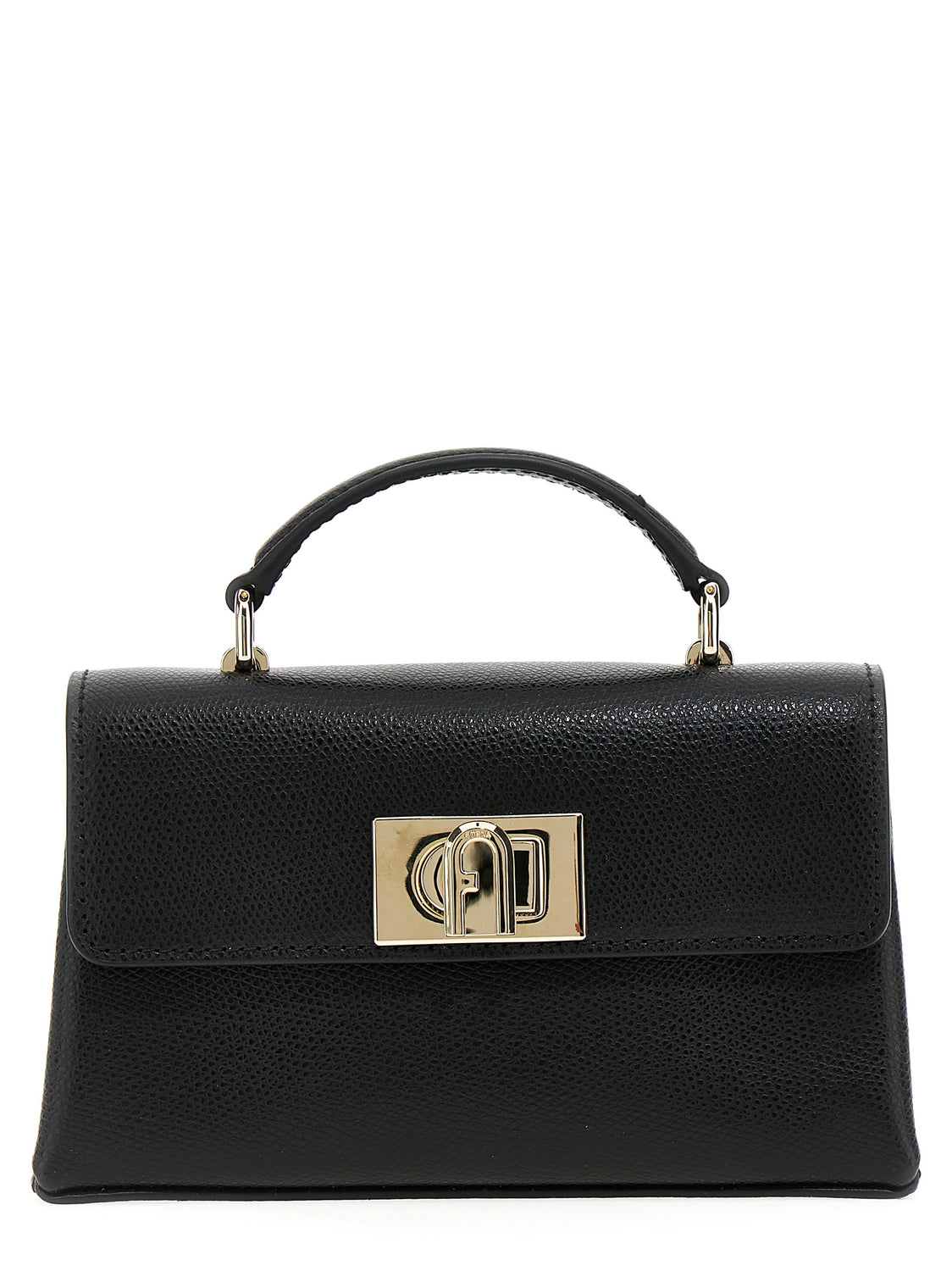Black Leather Crossbody Bag