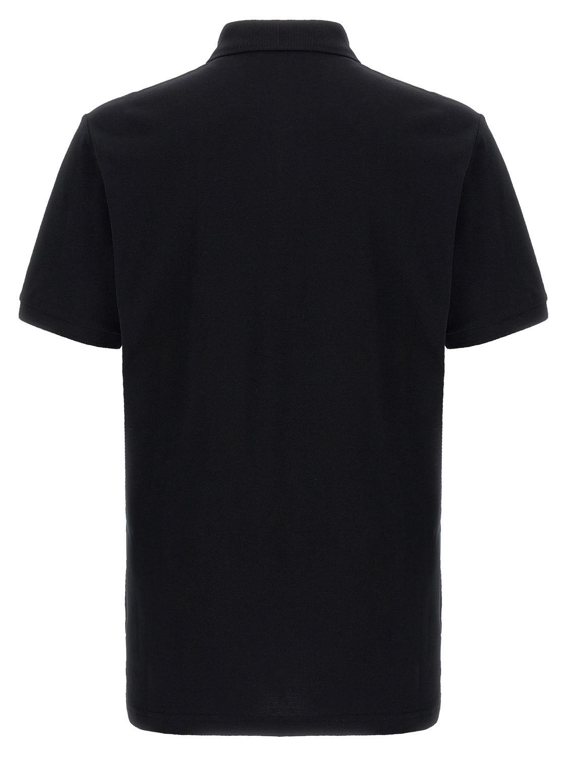 Black Cotton Polo Shirt