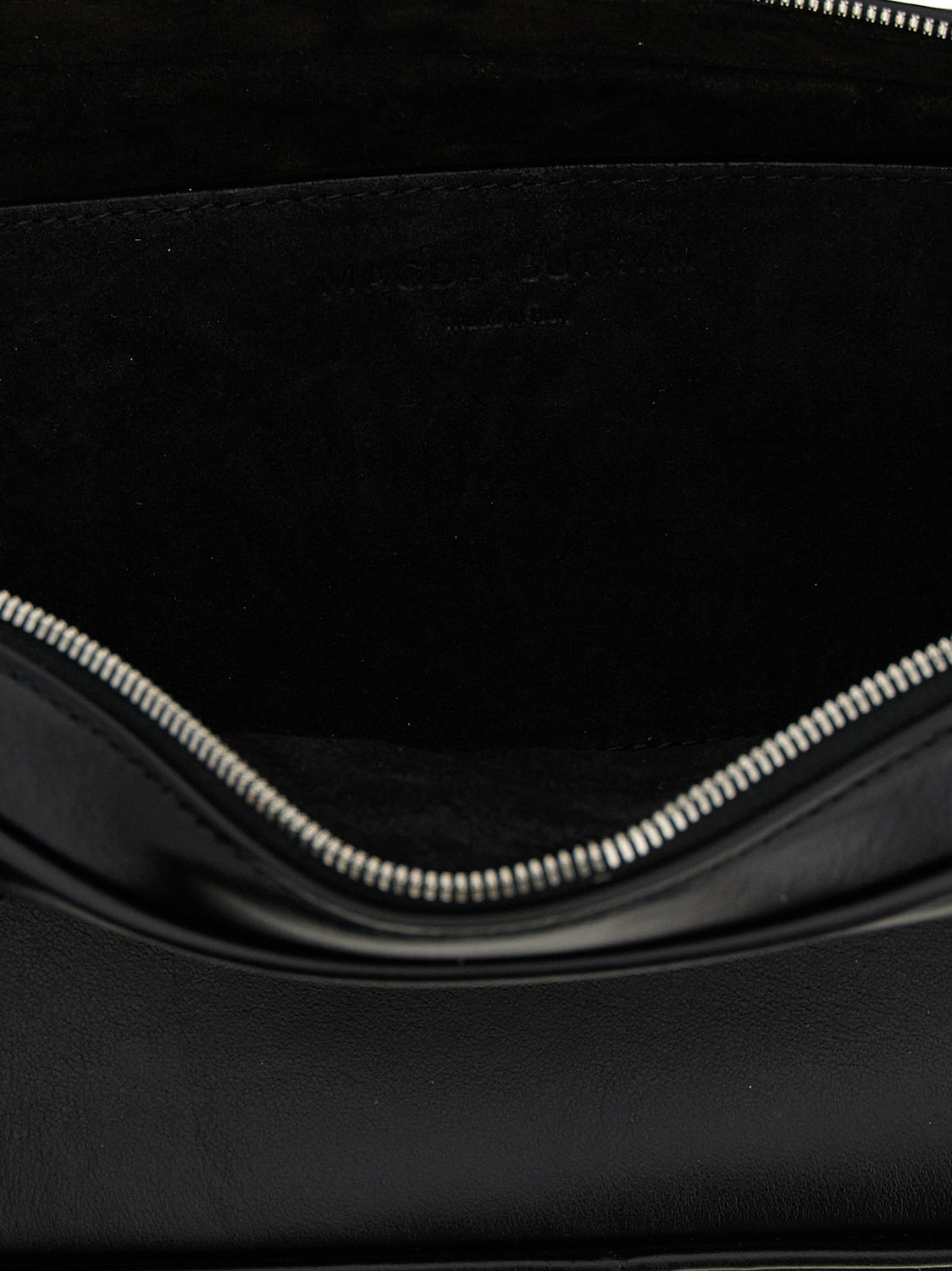 Black Calfskin Shoulder Bag