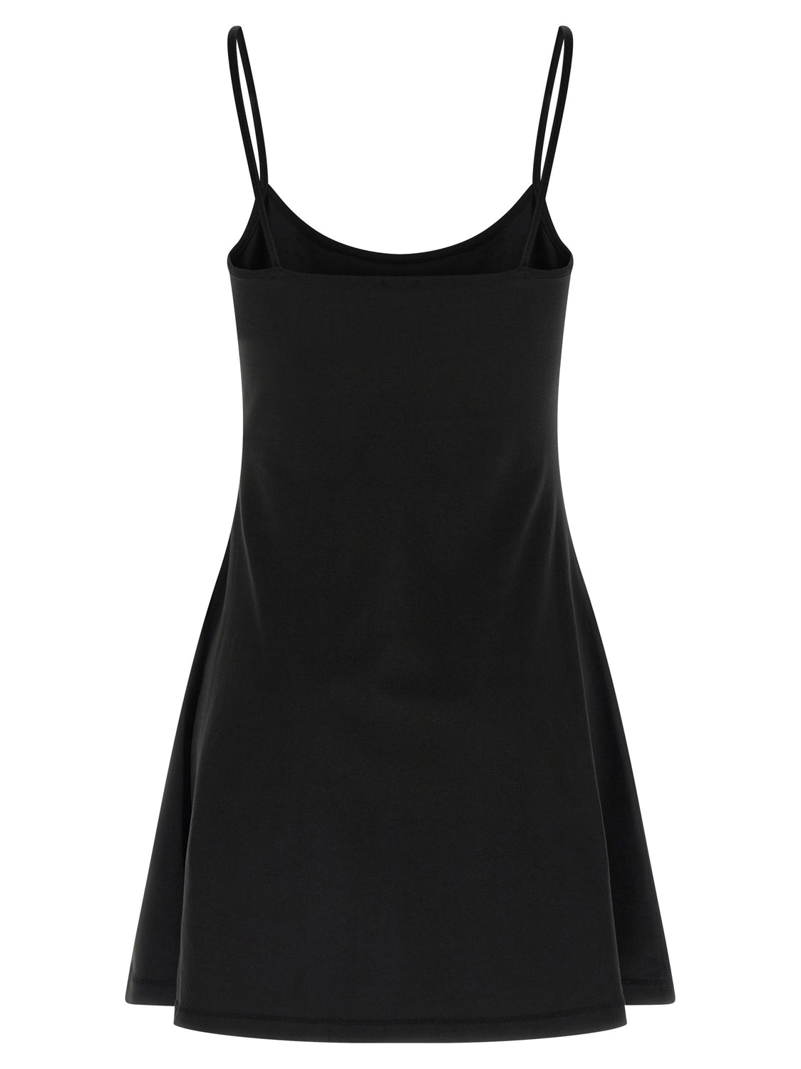 Black Cotton Short Dress