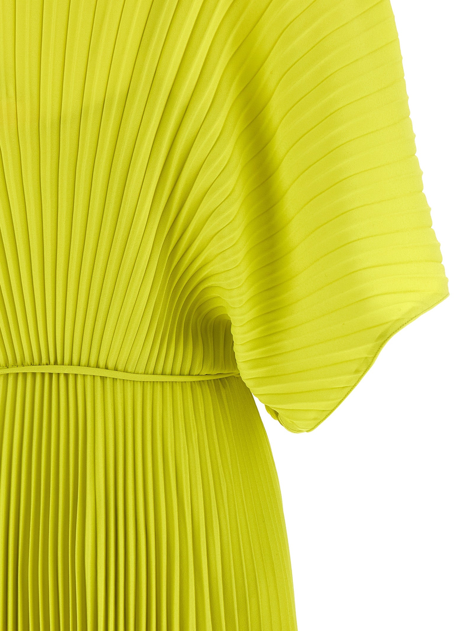 Bicolor Polyester Long Dress