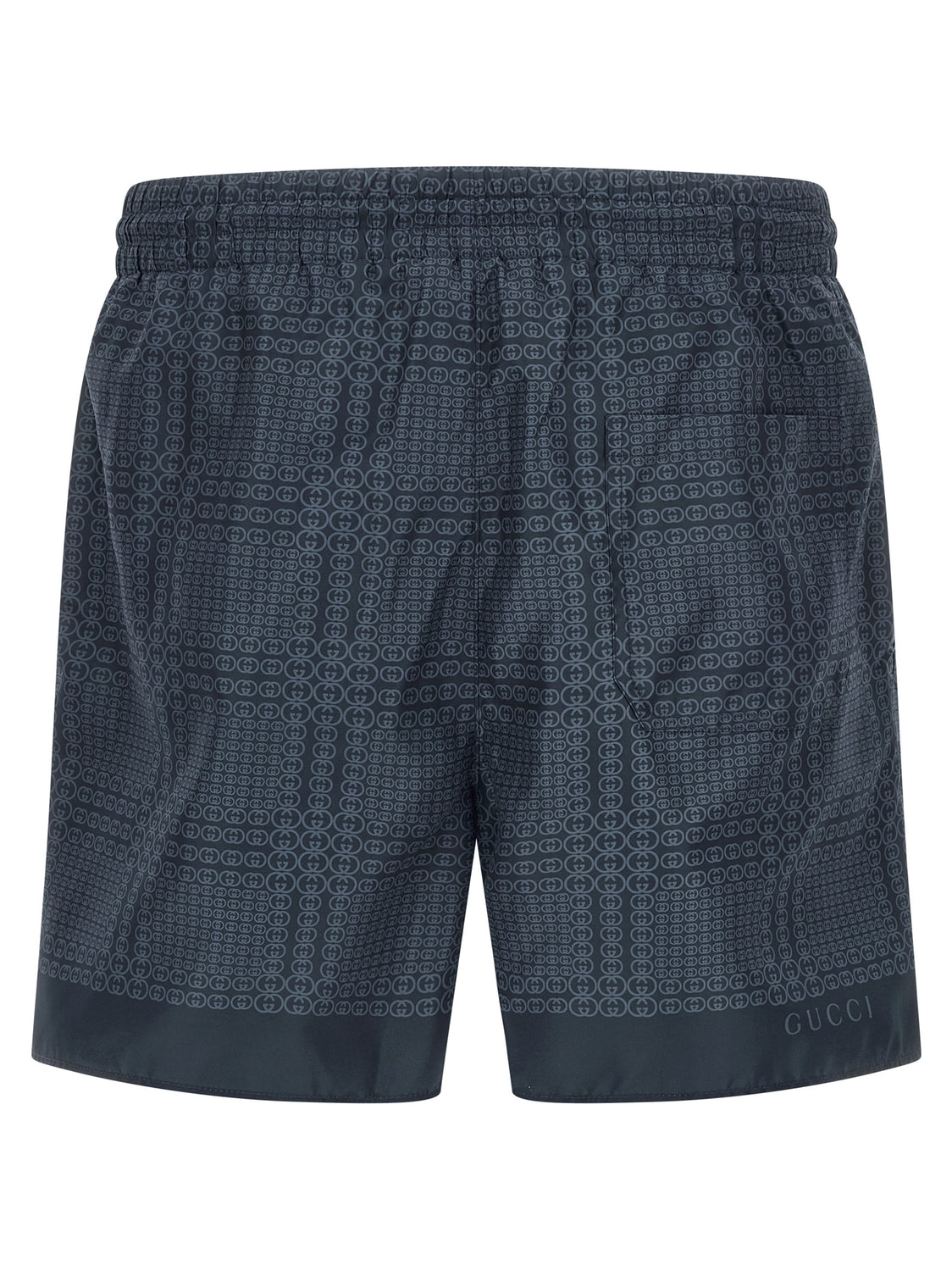Blue Polyester Swim Shorts