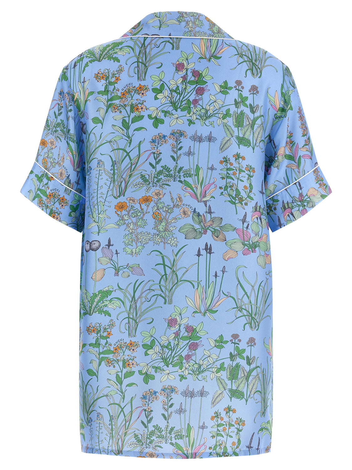 Blue Silk Blouse