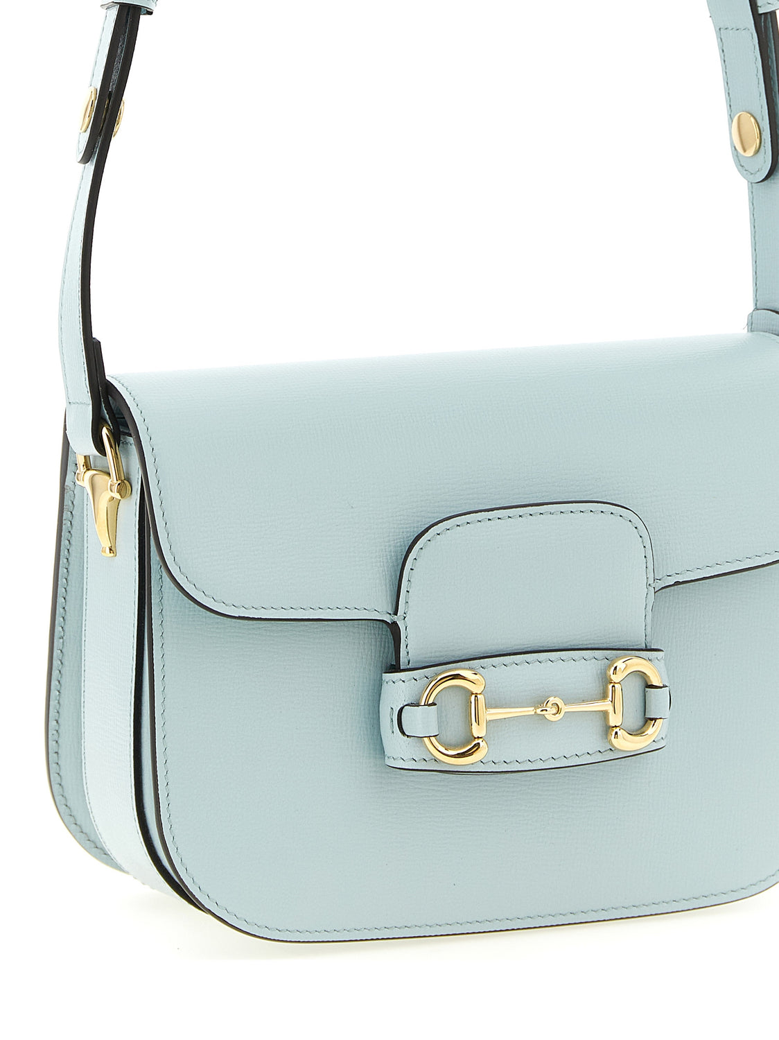 Blue Calfskin Shoulder Bag