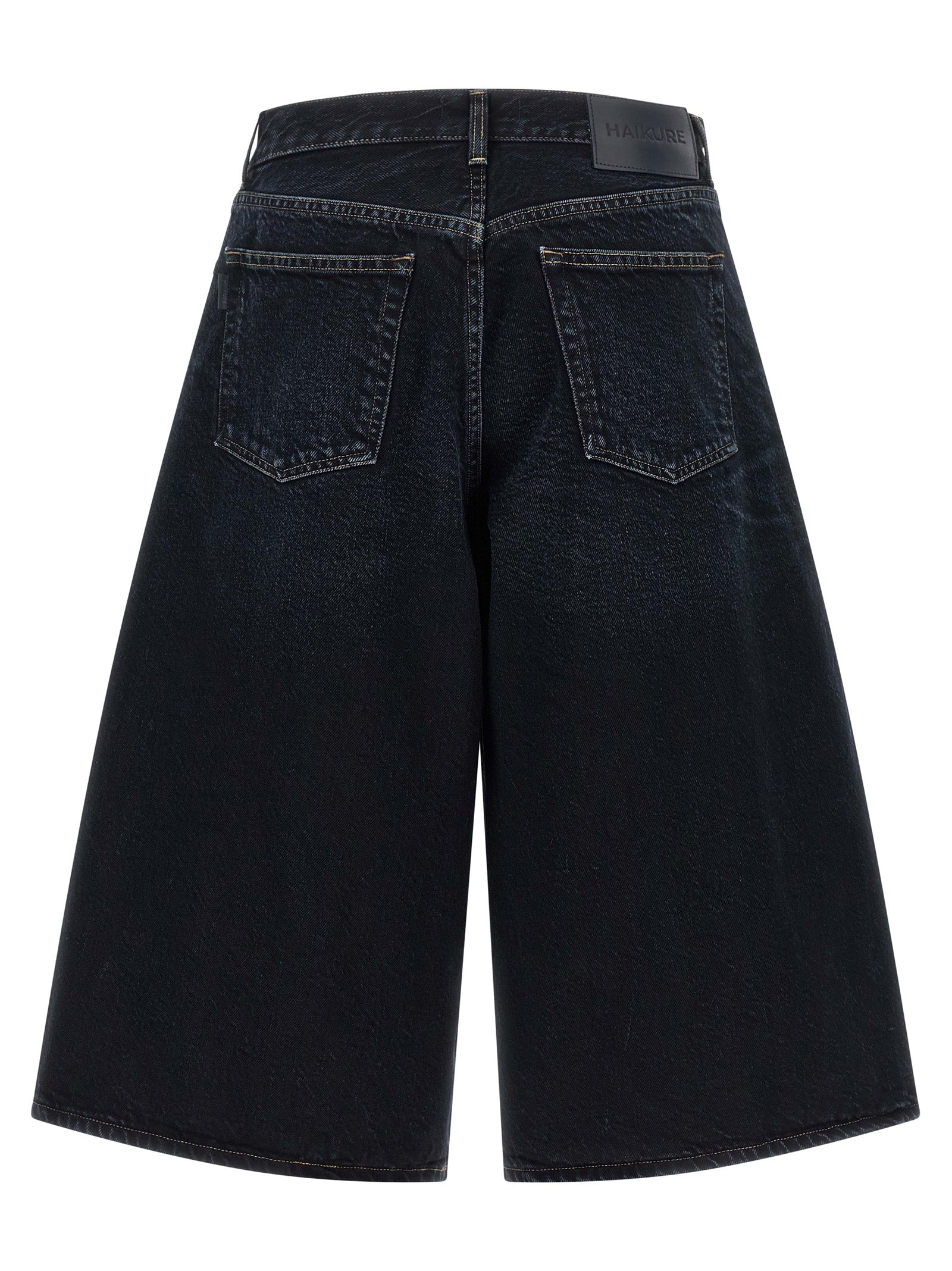Blue Cotton Bermuda Shorts