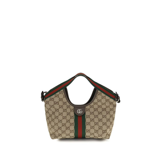 Beige Fabric Shoulder Bag