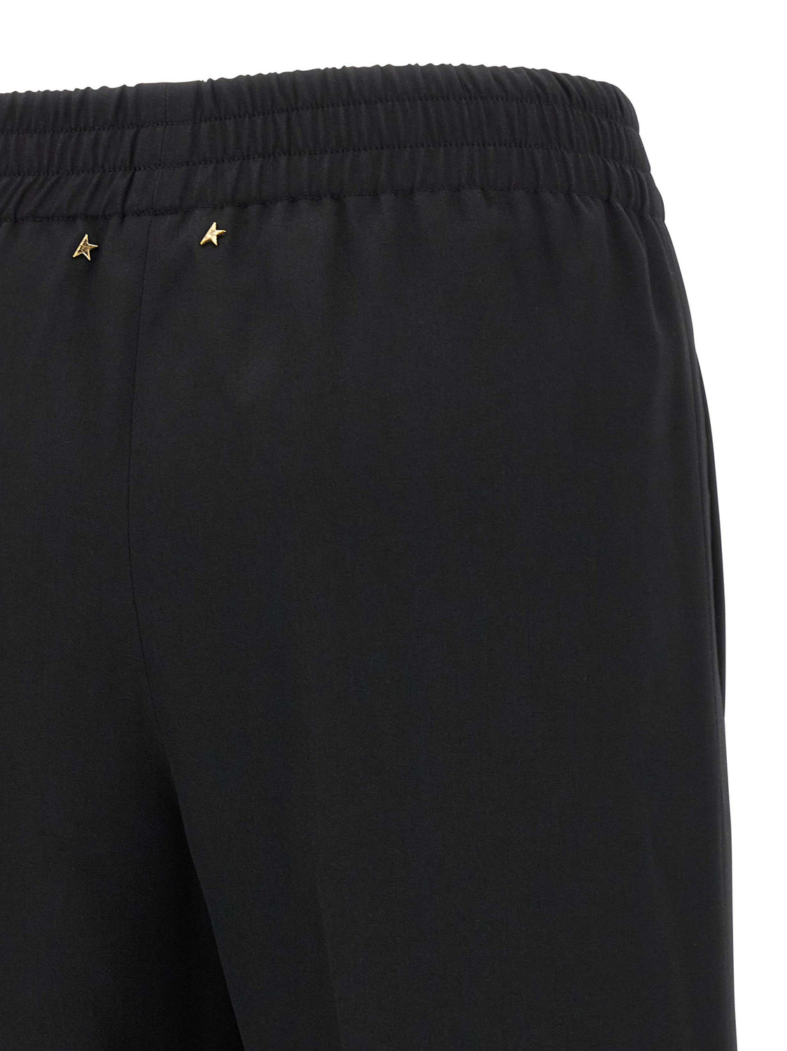 Black Virgin Wool Casual Pants