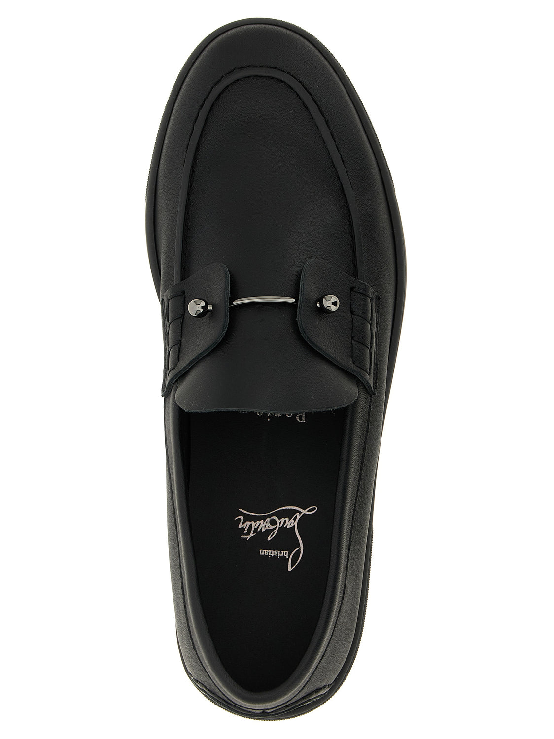 Black Calfskin Slip-On Loafers