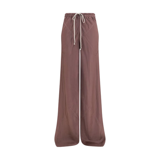 Brown Silk Casual Pants