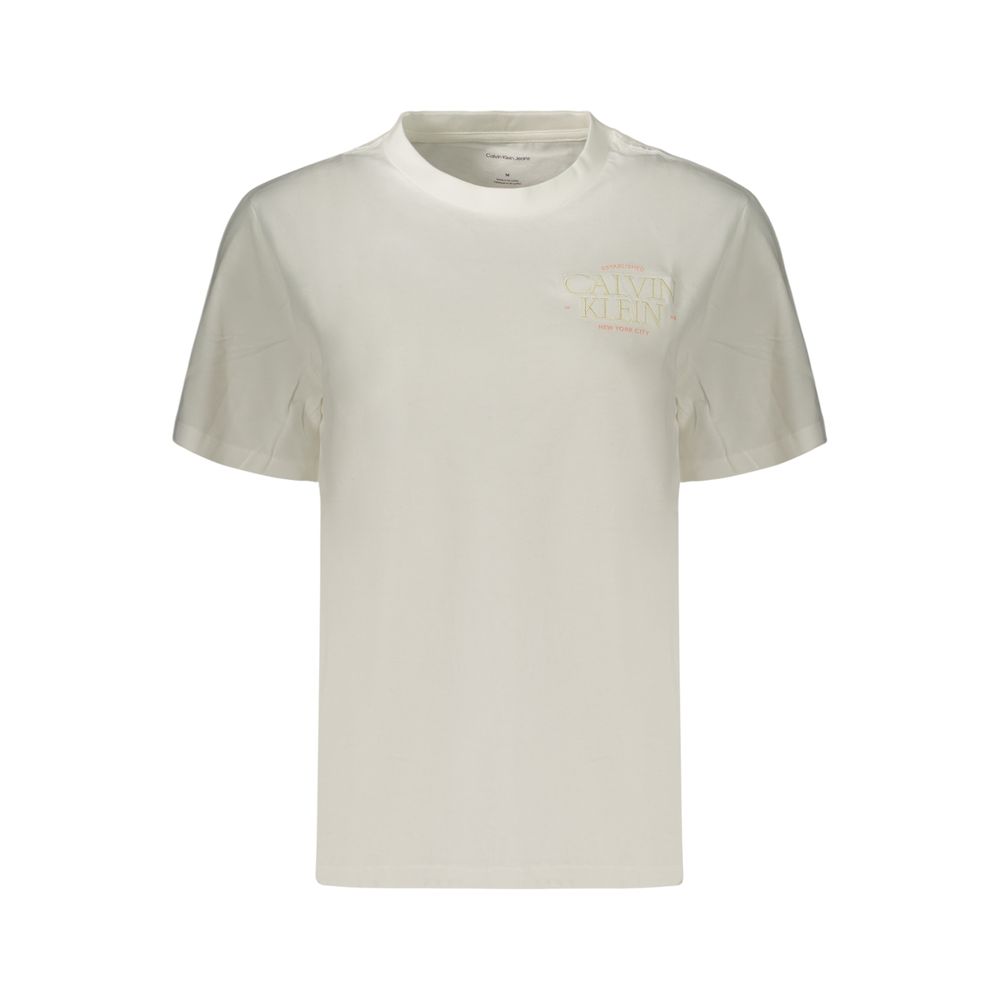 White Cotton Women's T-Shirt