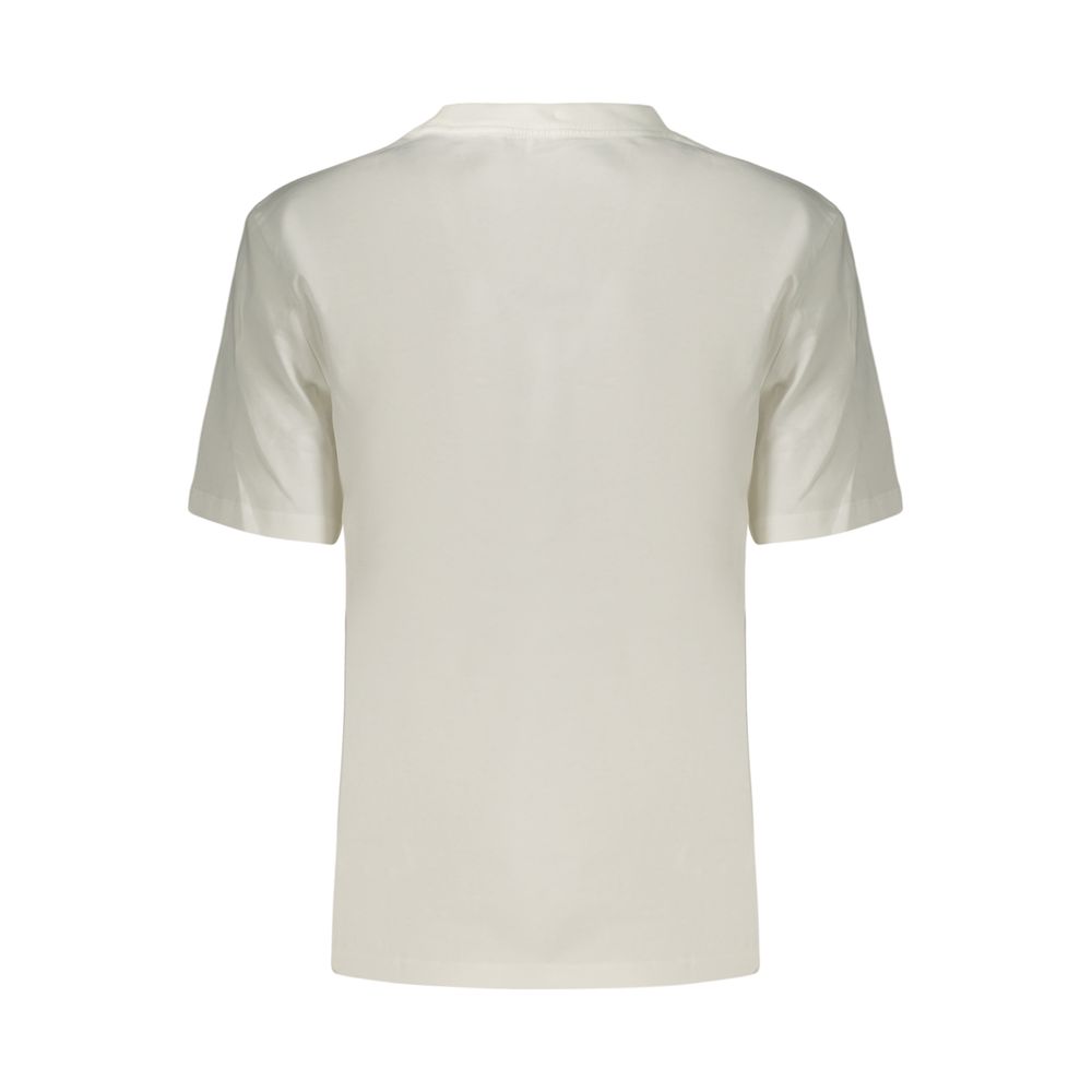 White Cotton Women's T-Shirt