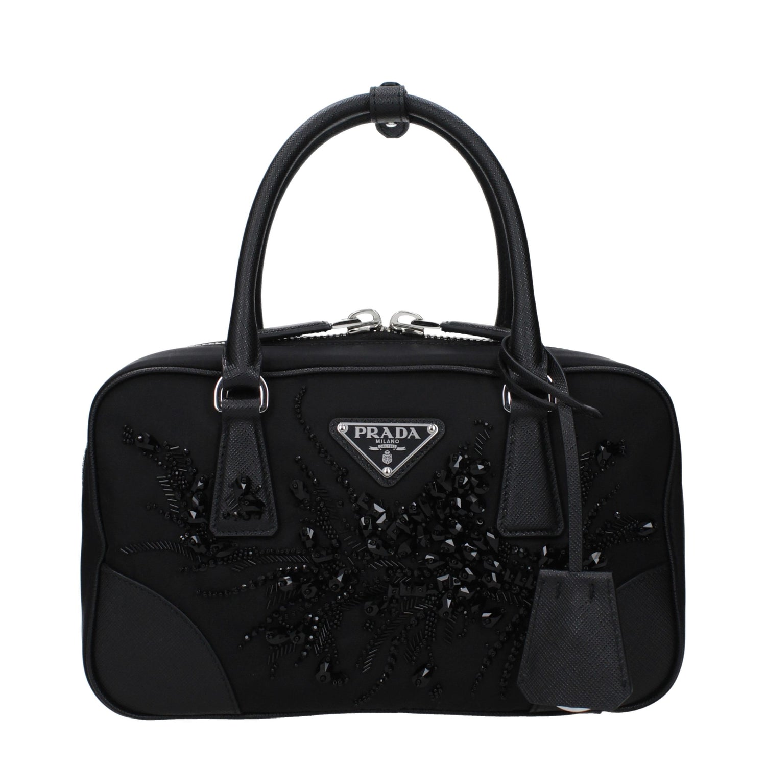 Black Fabric Handbag