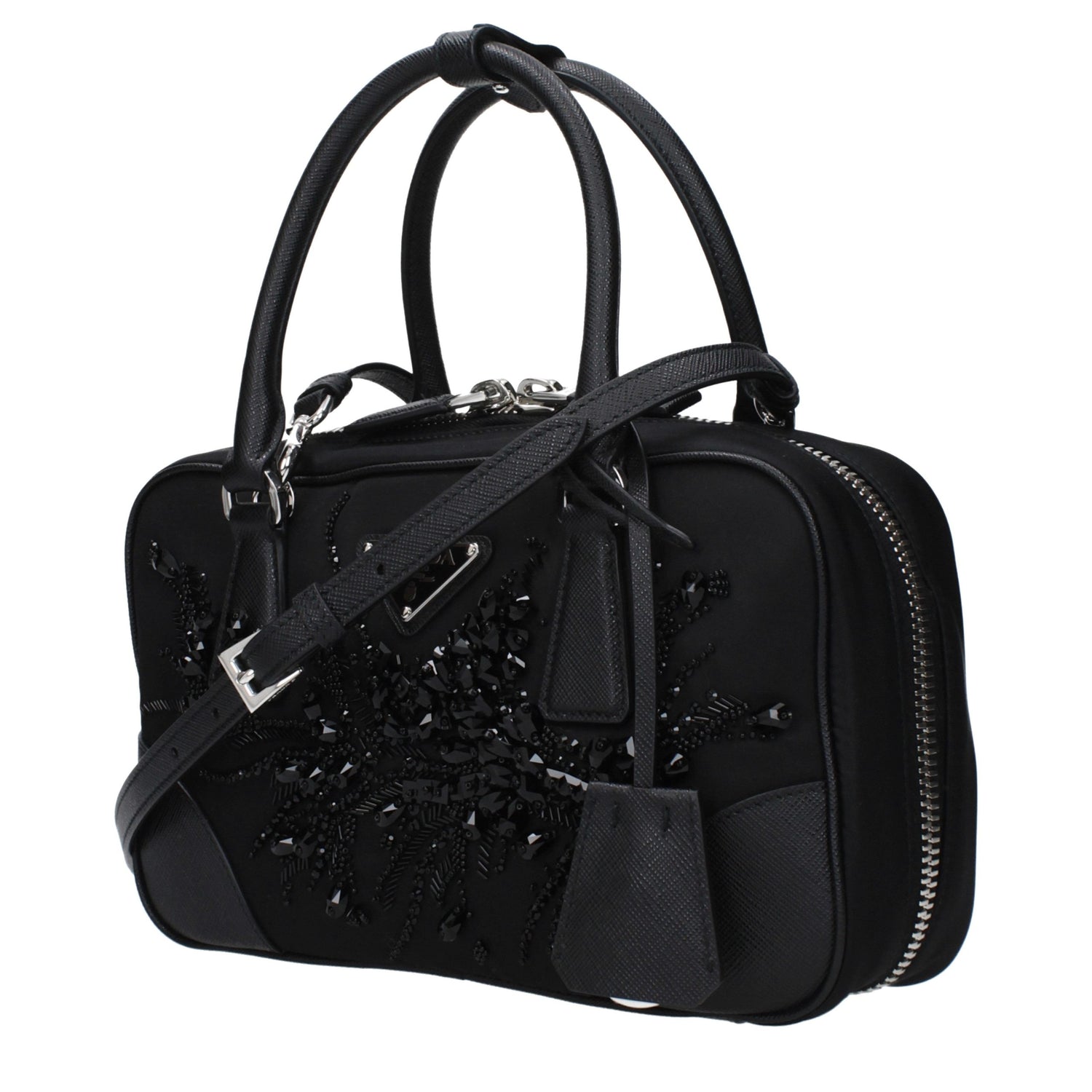 Black Fabric Handbag