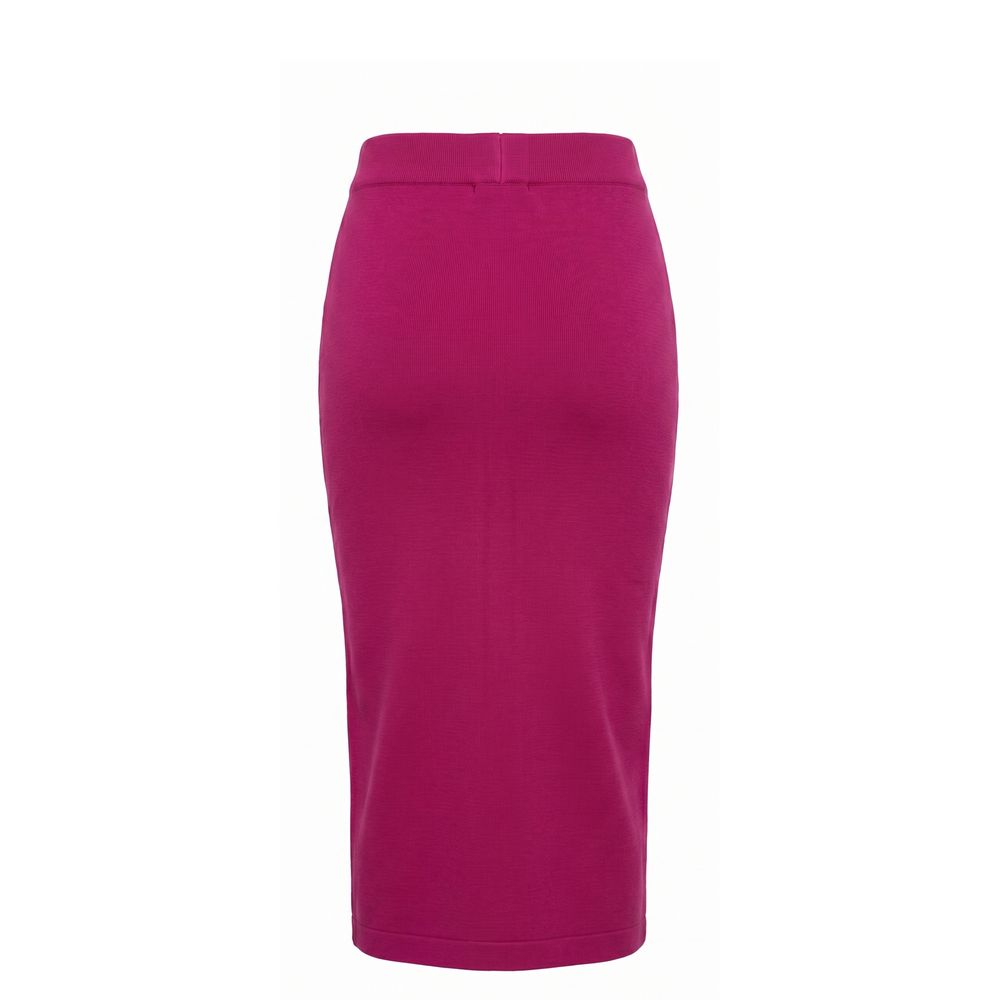 Purple Cotton Women Skirt