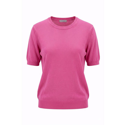 Pink Cotton Women Sweater