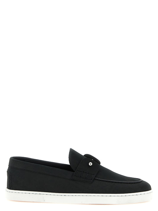 Black Calfskin Slip-On Loafers