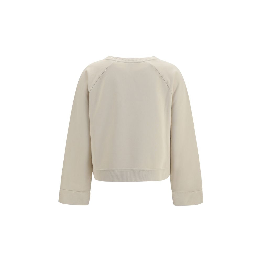 Beige Cotton Sweatshirt