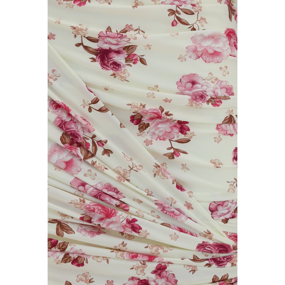 Beige Polyamide Mini Skirt
