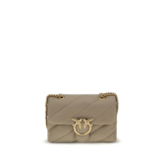 Beige Calf Leather Bos Taurus Shoulder Bag