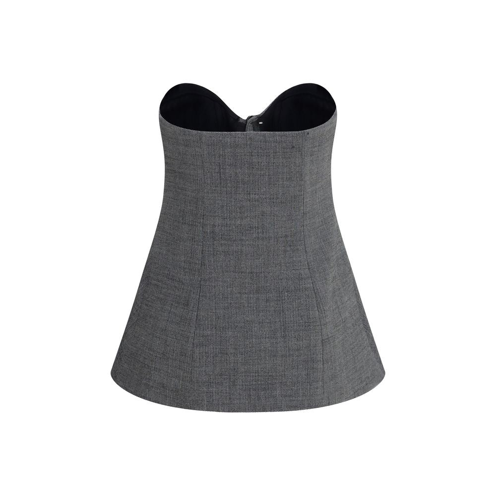 Gray Wool Oves Aries Corset