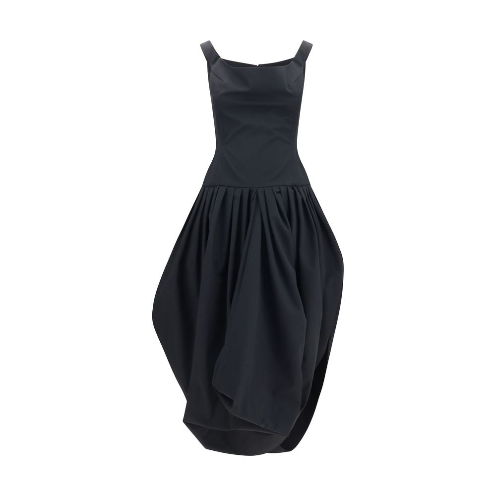 Black Polyester Casual Dress