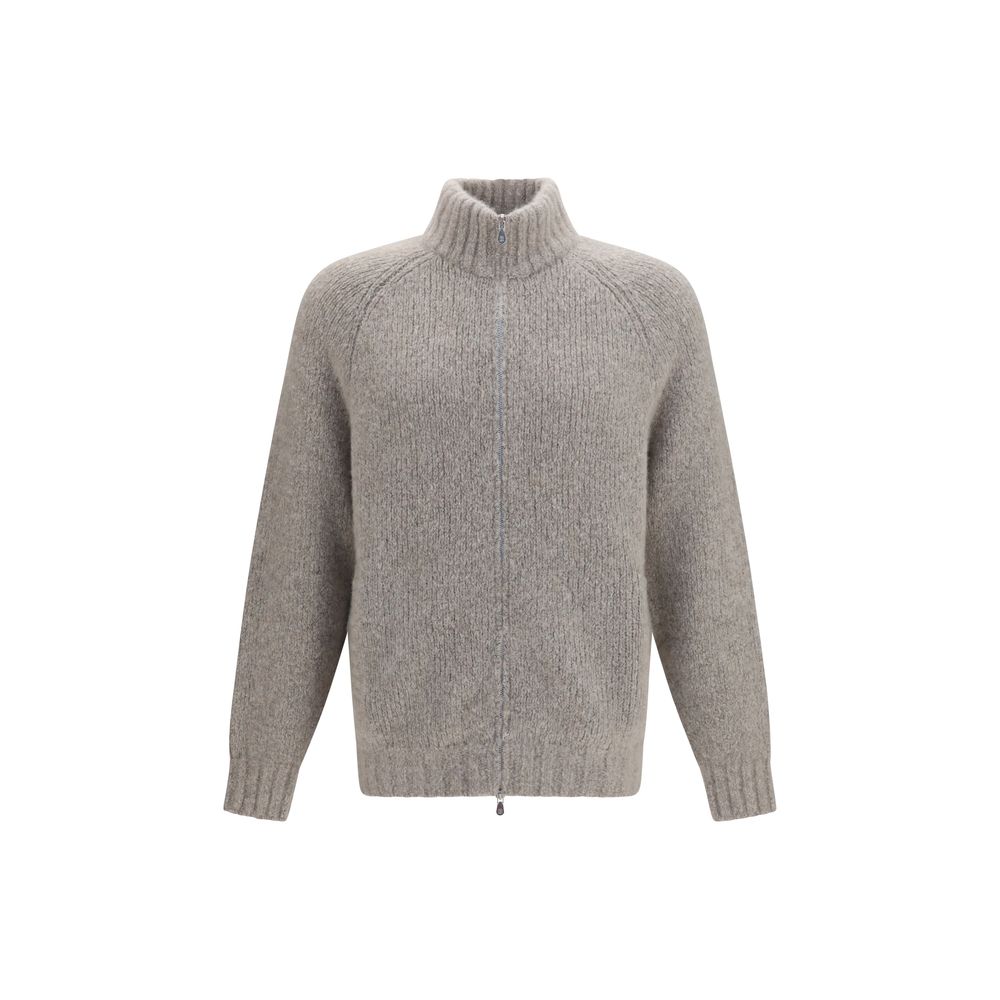 Gray Cashmere Cardigan