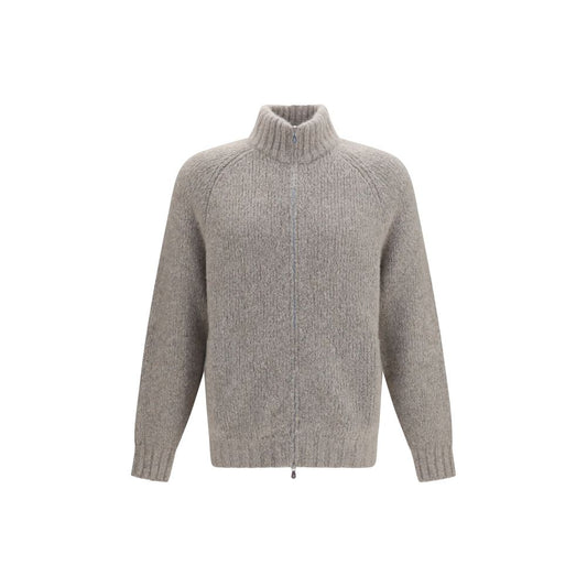 Gray Cashmere Cardigan