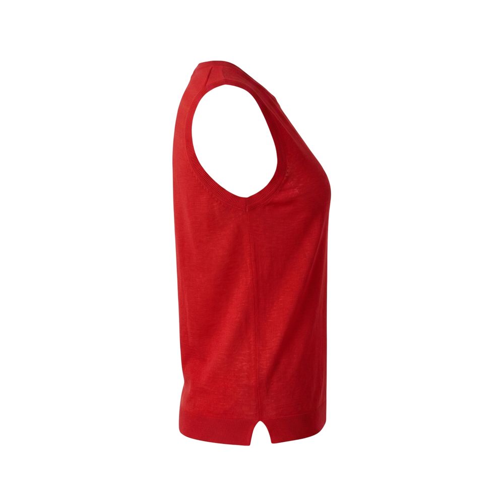 Red Linen Women Tank