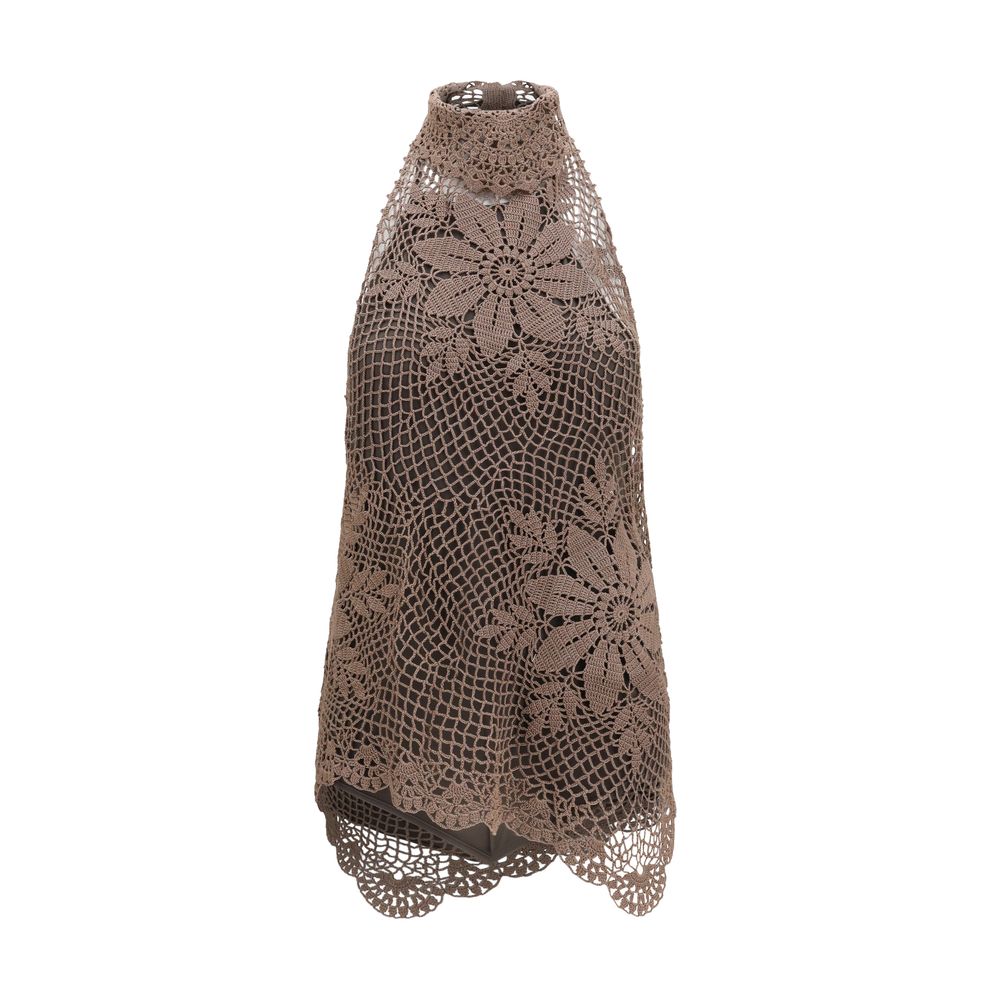 Brown Cotton Blouse