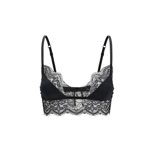 Black Silk Bra
