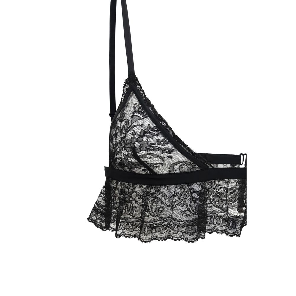 Black Cotton Bra