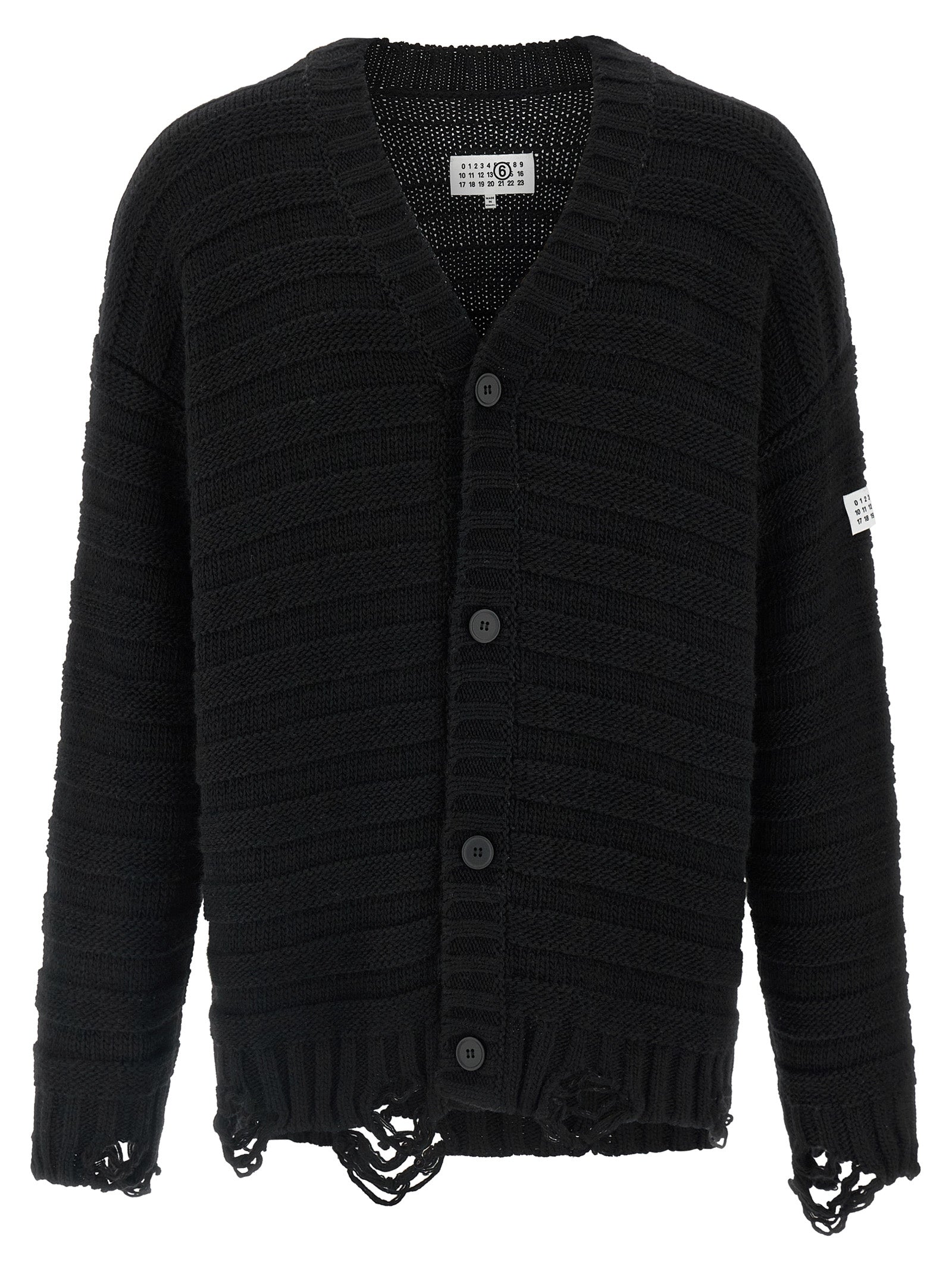Black Virgin Wool Cardigan
