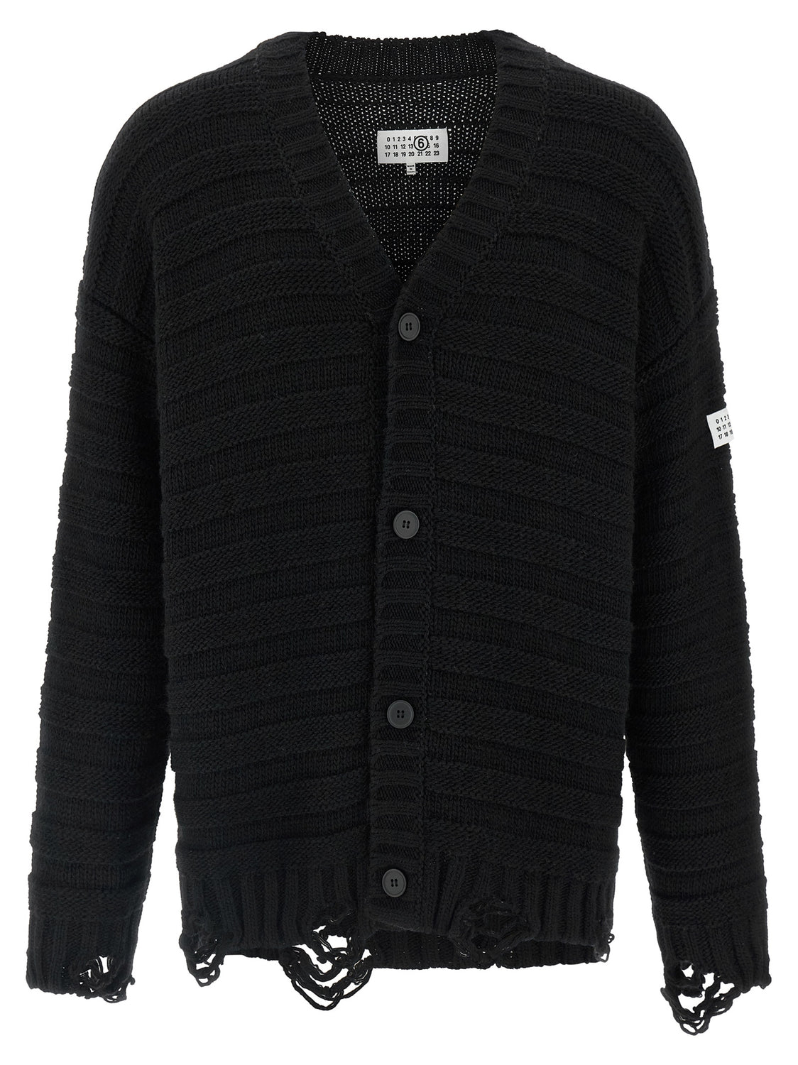 Black Virgin Wool Cardigan