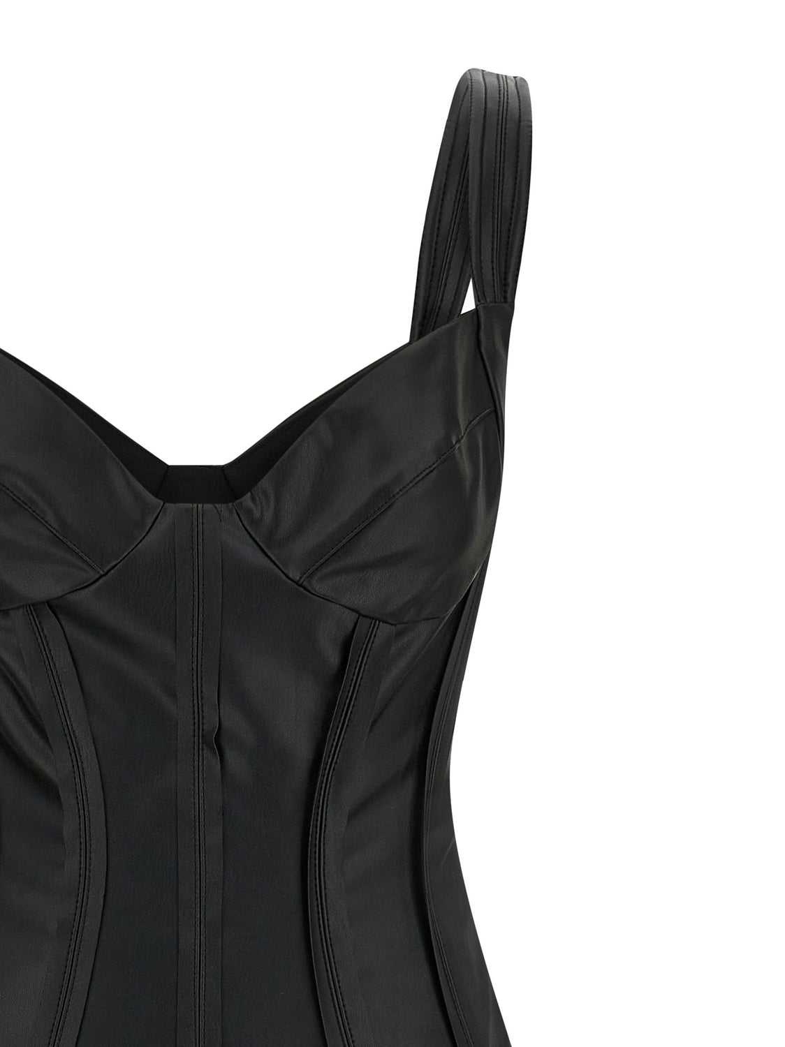 Black Viscose Midi Dress