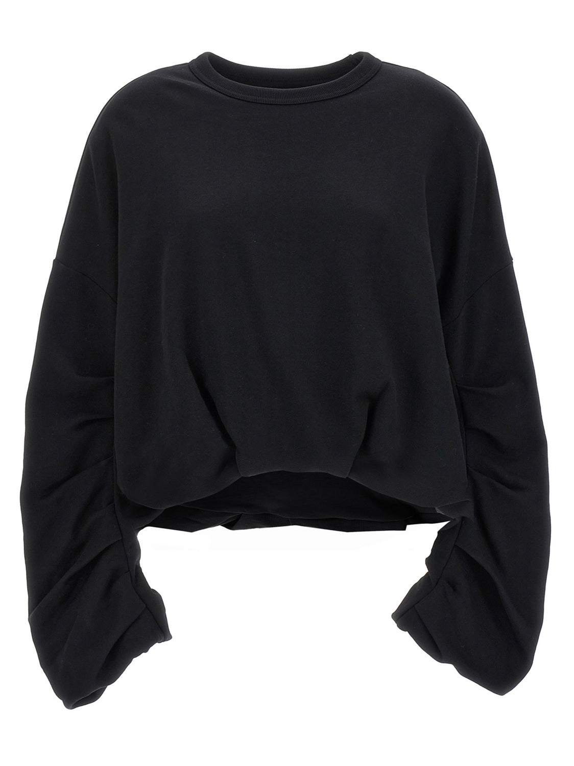Black Cotton Sweatshirt